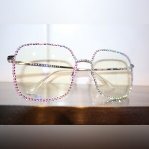 Rhinestone Quay blue light grasses handmade